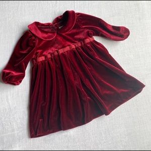 Ralph Lauren velvet Christmas Holiday Dress. Size 6 months.